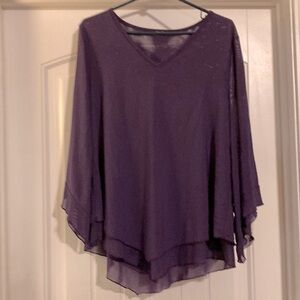 Purple layer dressy top